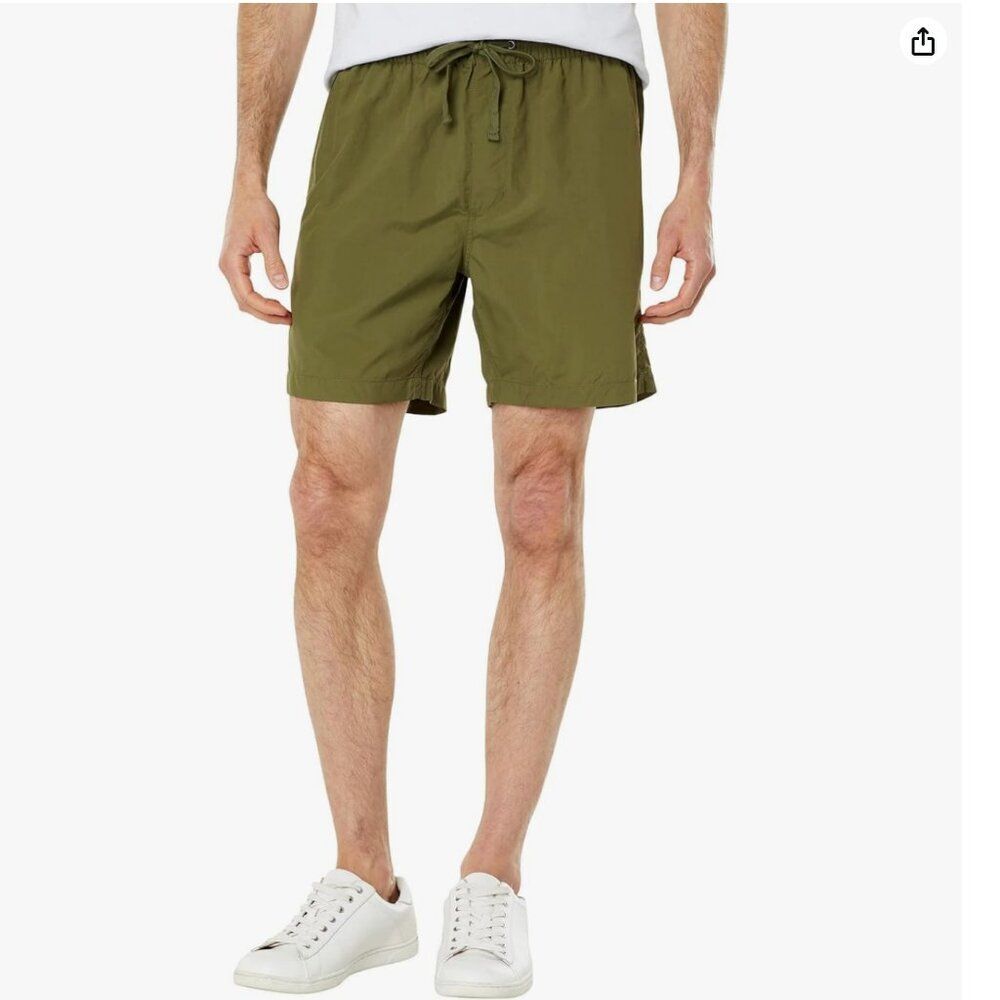Madewell Men's 6 1/2" (Re)sourced Everywear Shorts in Olive Green Size XL